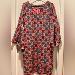 Ashro Nefertari special occasion dress with butterfly flounce sleeves 14